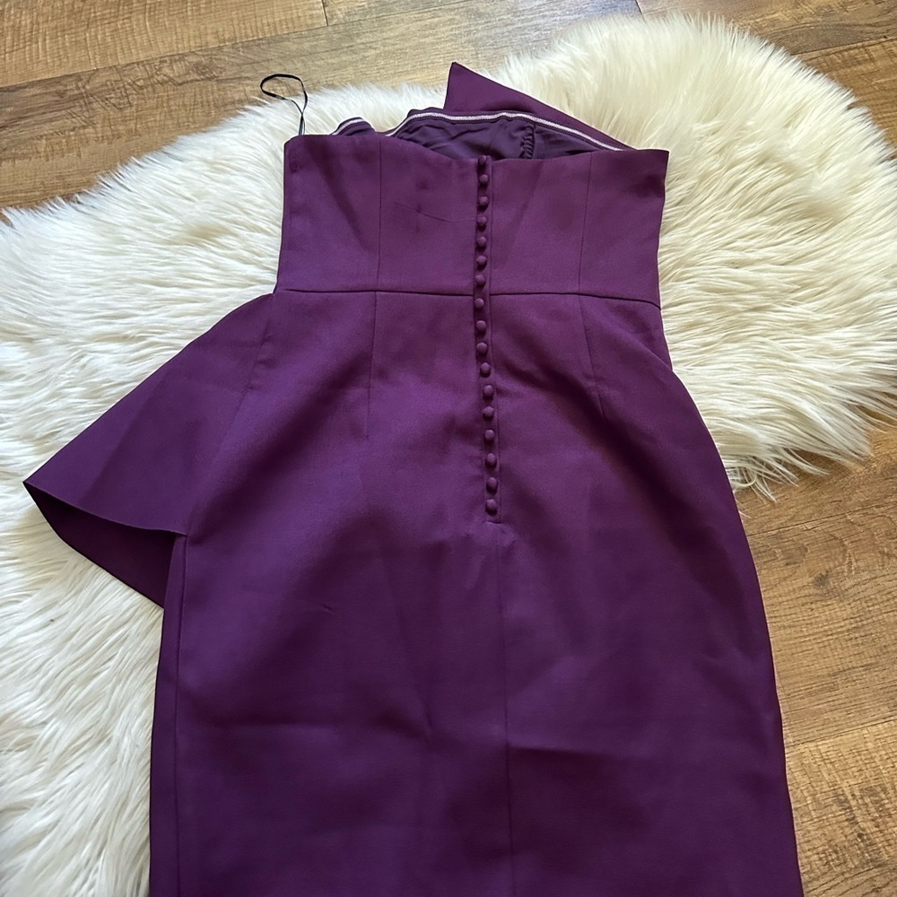 ELLIATT Reception Cascade Ruffle Strapless Cocktail Dress - Picture 4 of 4